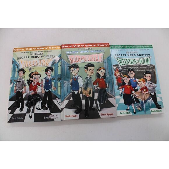 DC Comics Secret Heroes Society Book Lot Detention Of Doom Study Hall Justice... - Picture 1 of 10